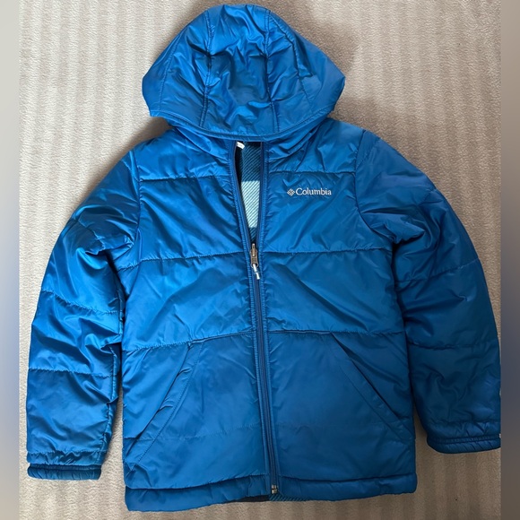 Columbia Sportswear Company Reversible Children’s Blue Puff Coat Size Small
